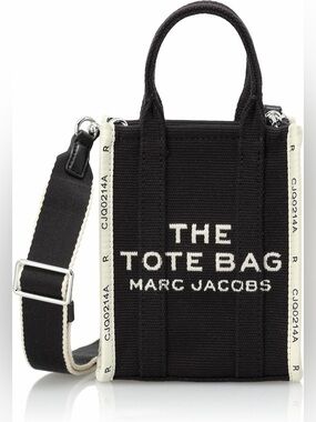 THE JACQUARD MINI TOTE BLACK - MARC JACOBS